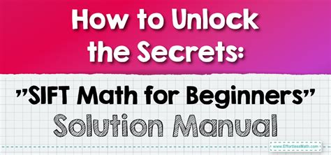 Magical math manual